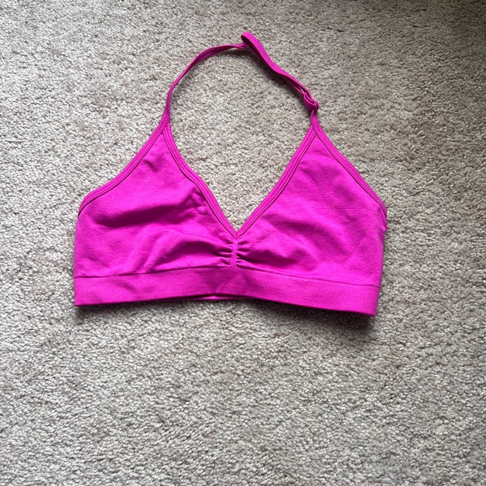 Pink Sports Bra